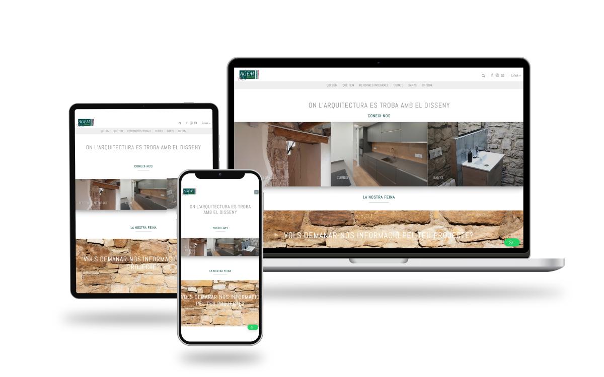 PÀGINA WEB EMPRESA DE REFORMES AGEM DISSENY